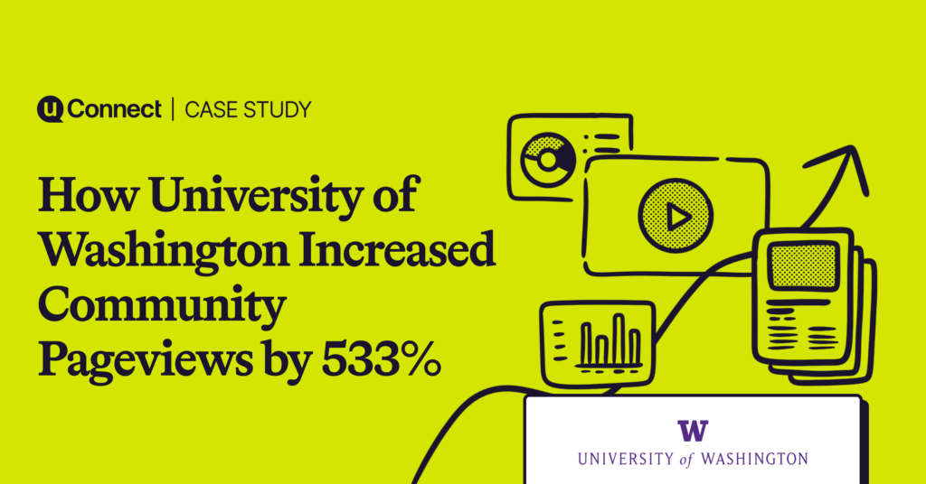 How University of Washington increased community pageviews by 533%